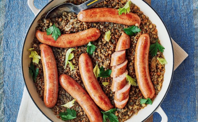 Resep Sosis dan Lentil yang Direbus Sari