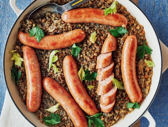 Resep Sosis dan Lentil yang Direbus Sari
